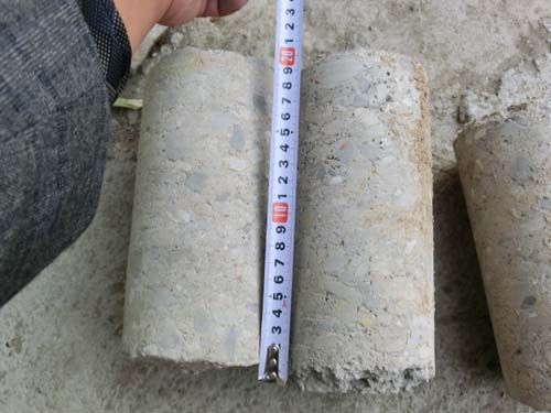 WR2300L，西平省道冷再生取芯樣品