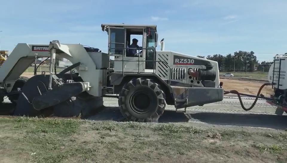 RZ530，阿根廷冷再生施工